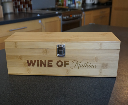 personnalisation gravure kit de vin avec ses accessoires
